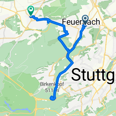 Stuttgarter Straße, Stuttgart nach Widdumhof, Stuttgart