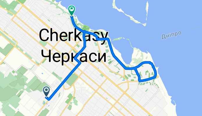 Вернигоры улица, Черкассы до Гагарина улица, Черкассы