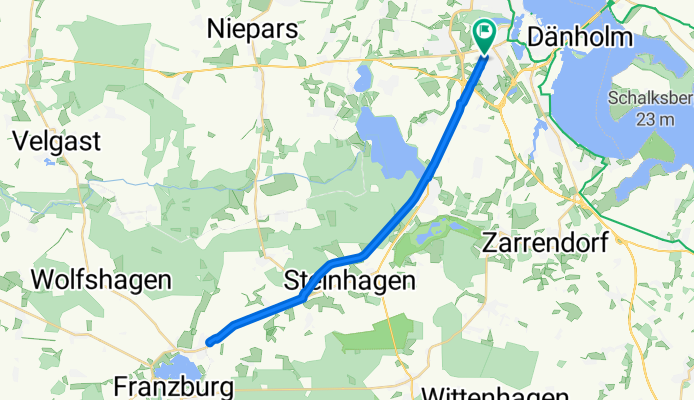 Richtenberger Chaussee, Stralsund nach Richtenberger Chaussee, Stralsund