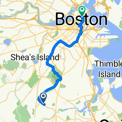 Pleasantview St, Boston to Congress St, Boston