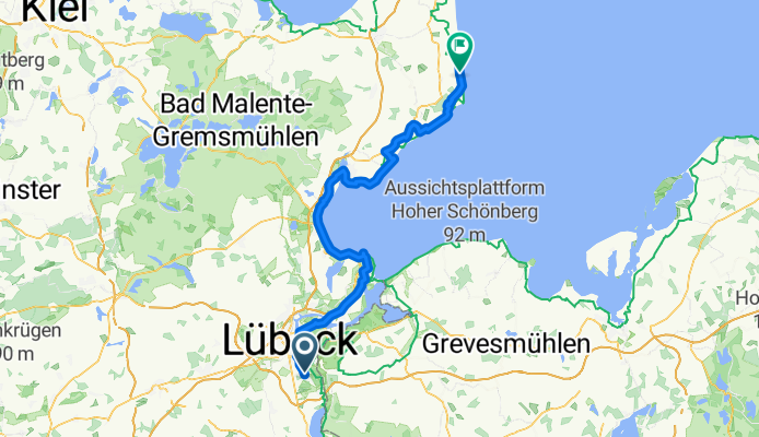 Ostseeradweg Lübeck Richtung Fehmarn