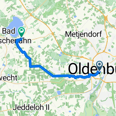 Roonstraße, Oldenburg nach Wiefelsteder Straße, Bad Zwischenahn