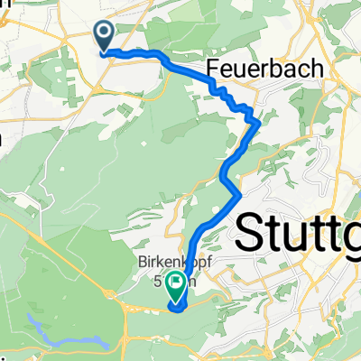 Widdumhof, Stuttgart nach Birkenkopf, Stuttgart