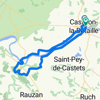 Avenue Gambetta, Castillon-la-Bataille to Avenue Gambetta, Castillon-la-Bataille