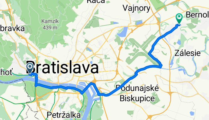 De Botanická à Bernolákovská