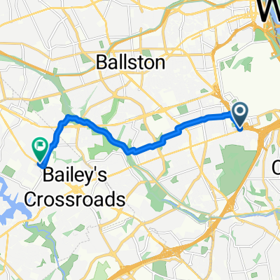 S Rolfe St, Arlington to Leesburg Pike, Falls Church