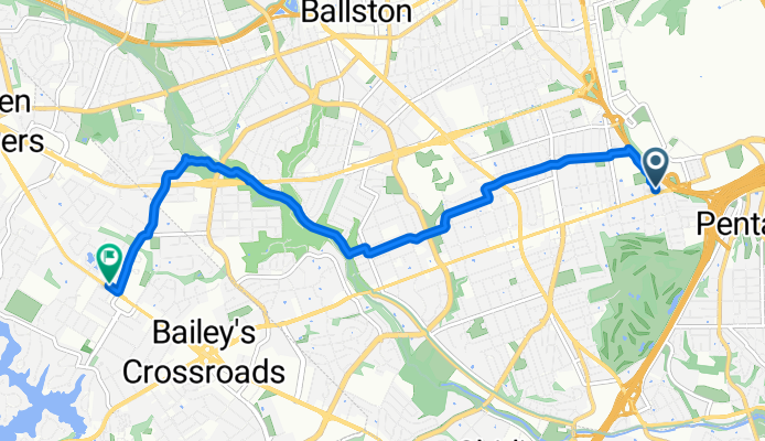 S Rolfe St, Arlington to Leesburg Pike, Falls Church