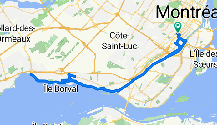 Boul Dorchester O, Westmount to Boul Dorchester O, Westmount