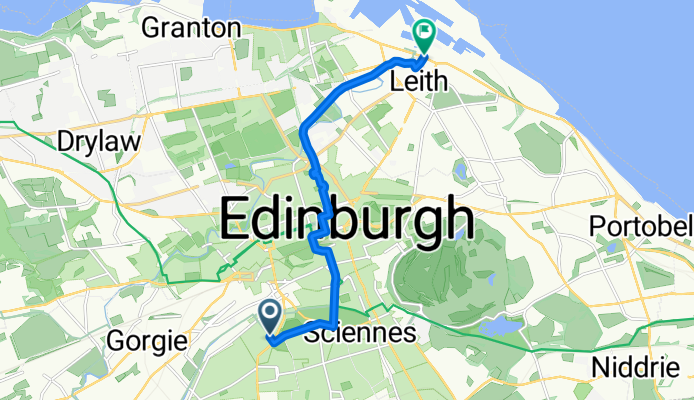 Leamington Terrace, Edinburgh to Ocean Drive, Edinburgh