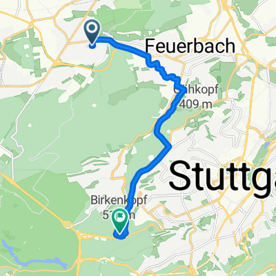 Wormser Straße, Stuttgart nach Birkenkopf, Stuttgart