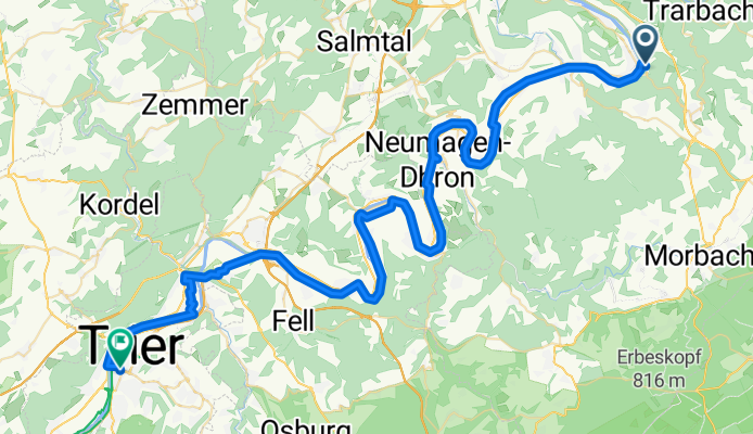 Burgstraße, Bernkastel-Kues nach Südallee, Trier