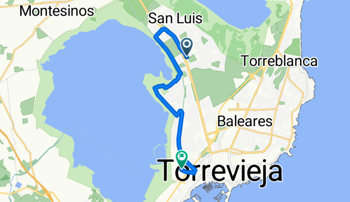Route in Torrevieja