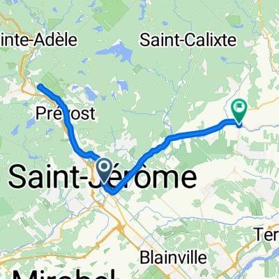 Boul Jean-Baptiste-Rolland E, Saint-Jérôme à Rue St-Isidore, St-Lin-Laurentides