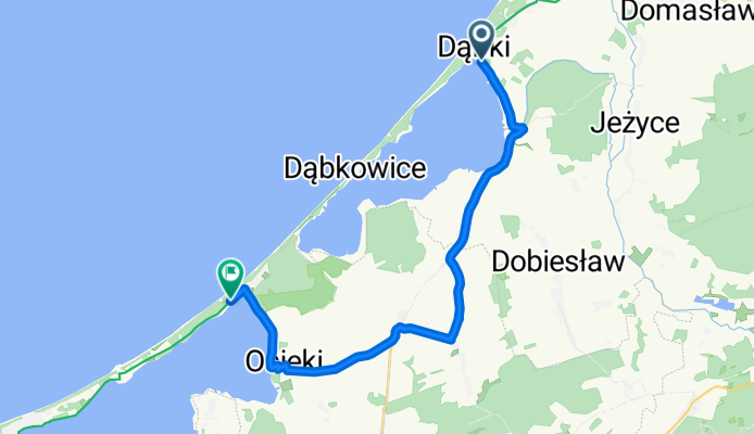 Darłowska, Dąbki do Mieleńska, Łazy