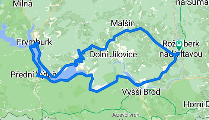 Rožmberk nad Vltavou, Rožmberk nad Vltavou nach Rožmberk nad Vltavou, Rožmberk nad Vltavou