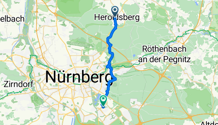 Hirtengasse, Heroldsberg nach Ursula-Wolfring-Straße, Nürnberg