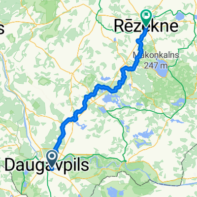 От Nometņu iela до Dārzu iela 17B