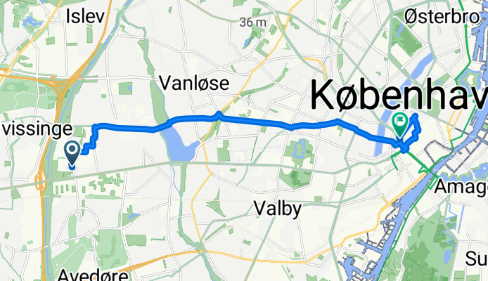 Korsdalsvej, Rødovre nach Rådhuspladsen, København V