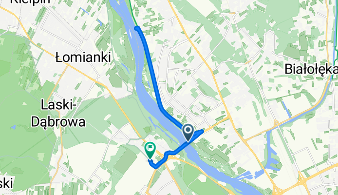 52.307, 20.951 do 52.302, 20.931