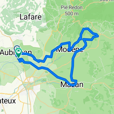 Aubignan Bedoin Ockersteinbrüche 43km