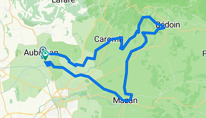 Aubignan Bedoin Ockersteinbrüche 43km