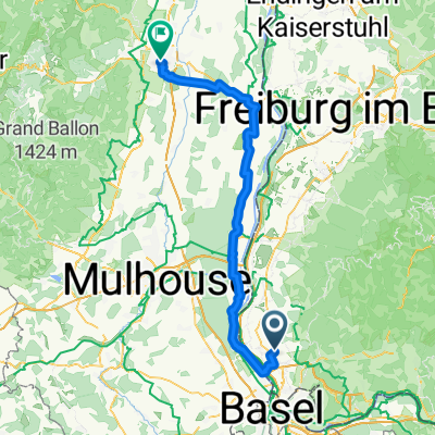 Schulstraße, Fischingen to Place de la Gare, Colmar
