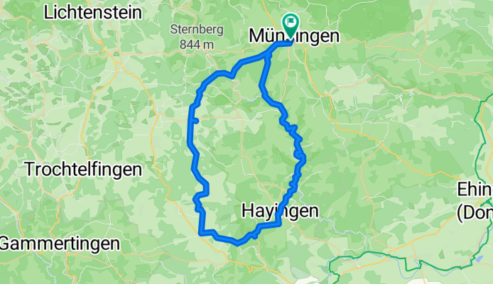 e-Bike Tour 4 / Burgen im Großen Lautertal - Wimsen - Marbach