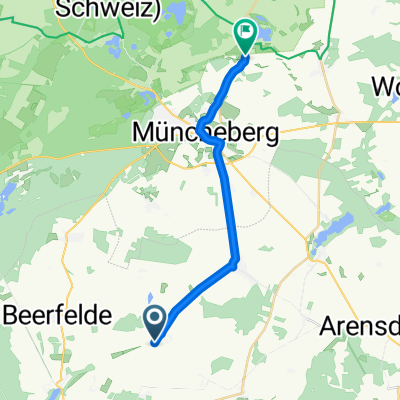 Buchholzer Chaussee, Steinhöfel nach Bahnhofstraße, Müncheberg