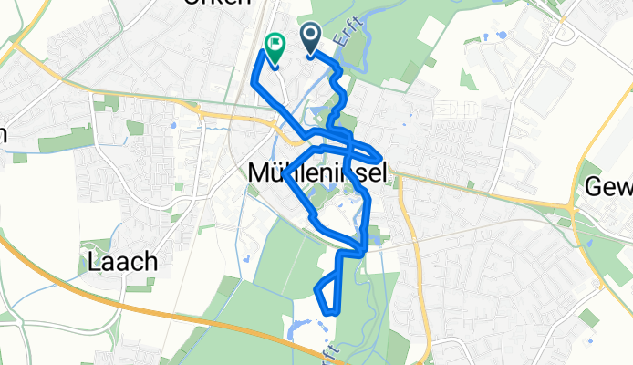 Gerberstraße, Grevenbroich nach Gerberstraße, Grevenbroich