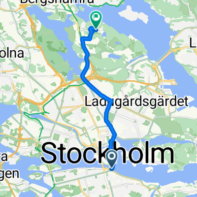 Slussbrogatan, Stockholm to Forskarbacken, Stockholm