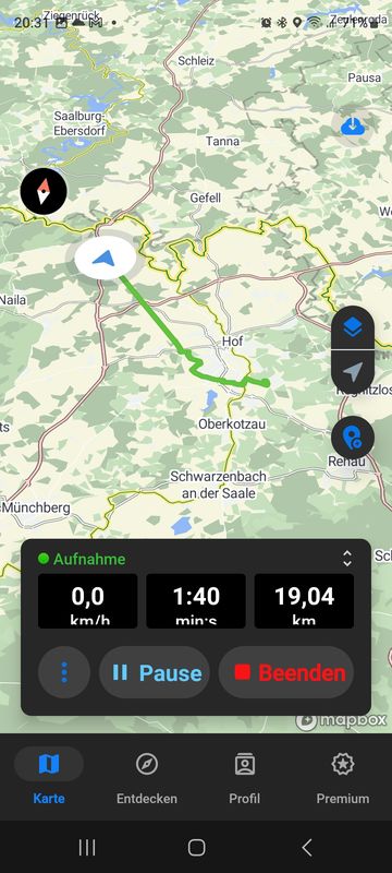 Eichenweg nach Friedensweg