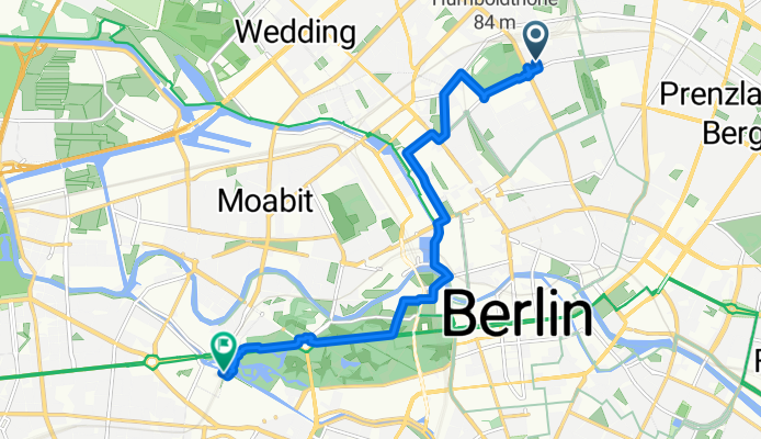 Putbusser Straße, Berlin to Müller-Breslau-Straße, Berlin
