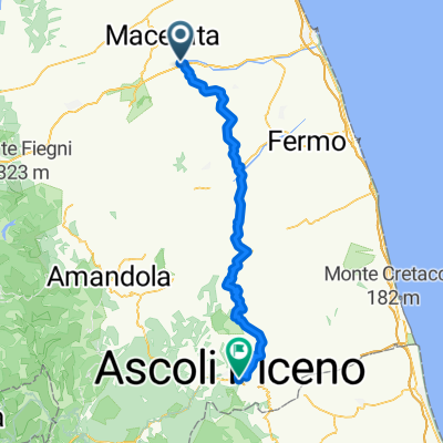 D06_KM_Corridonia to Ascoli Piceno