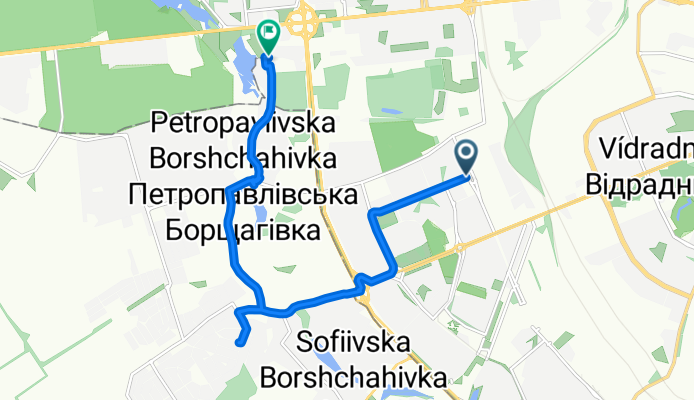 Героев Космоса улица, Киев до Львовская улица, Киев