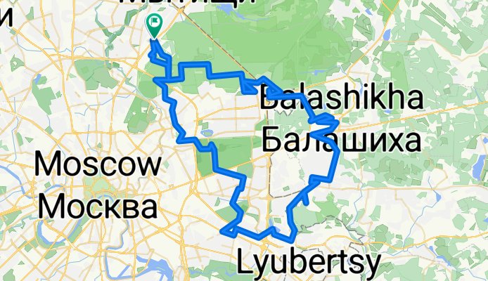 От улица Дудинка до Ярославское шоссе