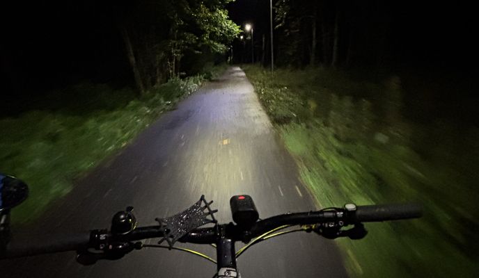 Photo 1 of the Bikemap route "Копорское шоссе, Сосновый Бор до Солнечная улица, Сосновый Бор"