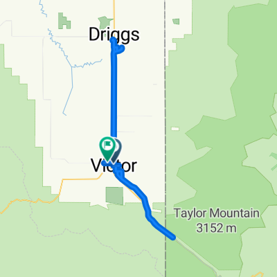 Victor, idaho to trailcreek cg, Wyoming; driggs return.