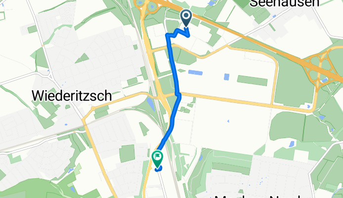 Handelsstraße 10, Leipzig nach Maximilianallee 70, Leipzig