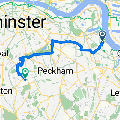 Grove Street, London to Bessemer Road, London