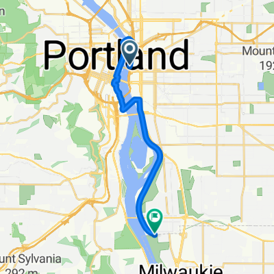Willamette Greenway, Portland to SE 13th Ave, Portland