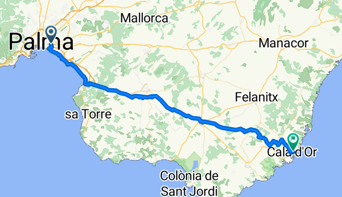 Route to Cala d'Or