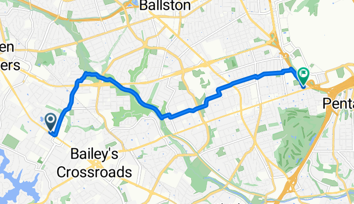 Leesburg Pike, Falls Church to S Rolfe St, Arlington
