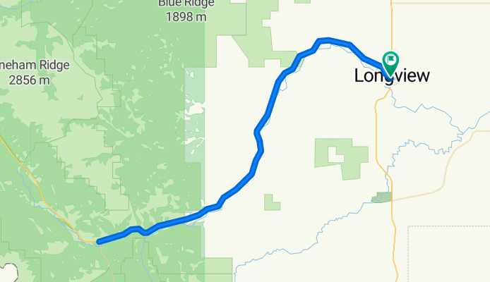 Longview to Highway 40, Kananaskis Trail Return