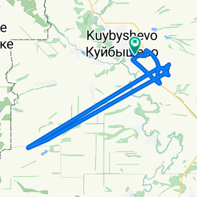 От Восточная улица 55, Куйбышево до Восточная улица 57, Куйбышево