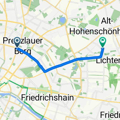 Kollwitzstraße, Berlin to Genslerstraße, Berlin
