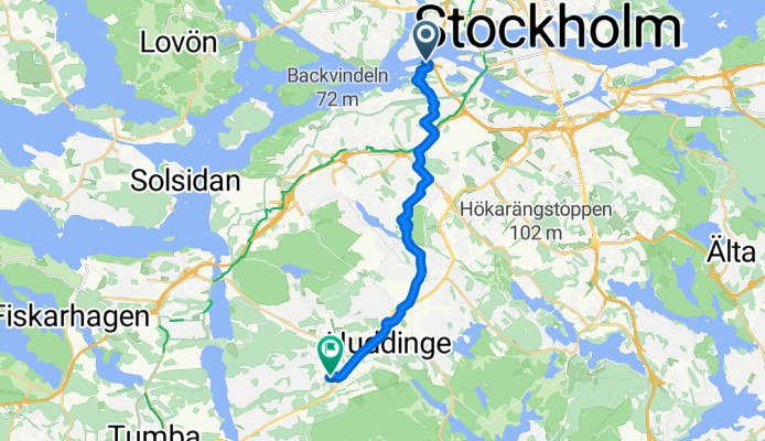 Ekensbergskajen to Blickagången 11A