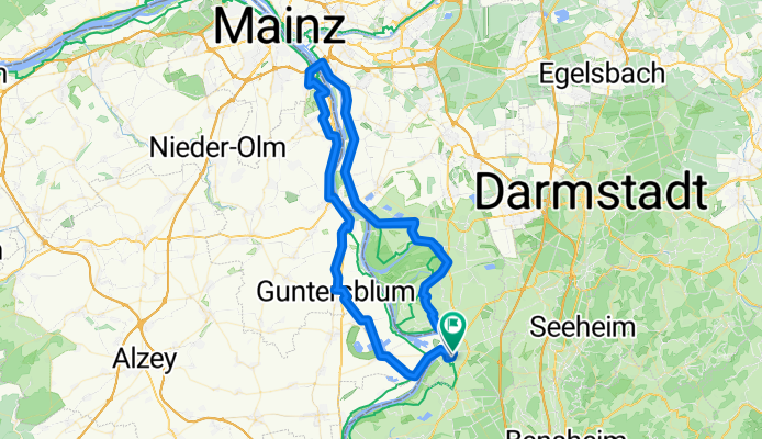 Route in Gernsheim