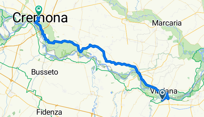 Via Domenico Giglioli, Brescello nach Via agli Scali, Cremona