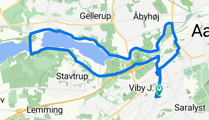 Morgentur om Brabrand Sø
