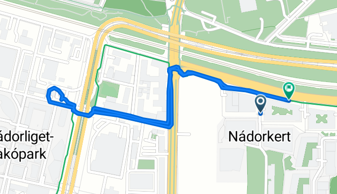 Garda utca, Budapest to Garda utca, Budapest